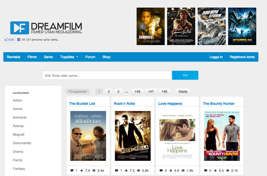 Dreamfilm, Tankafetast, Streaming, Fildelning, undertexter, Razzia, Pirat, Antipiratbyrån